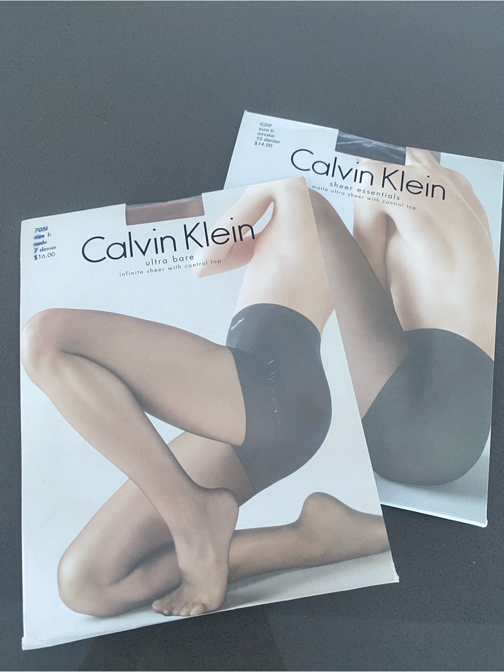 Calvin Klein Tights Size B Two Pairs